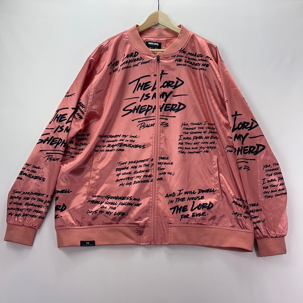 Psalms 23 Rose Gold (Bomber Jacket) sz3X!